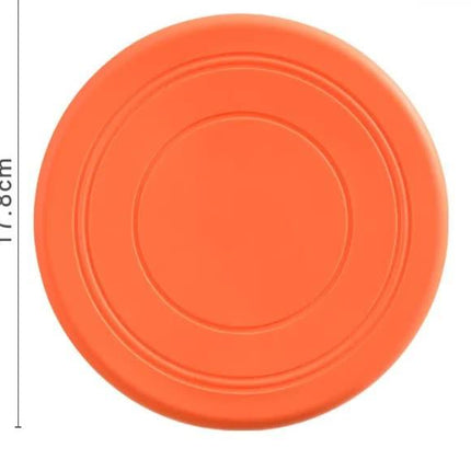 Seven-piece coloured set Soft Flying Disc Dog Toy - Durable & Gentle Rubber Frisbee for Interactive Fetch and Training.