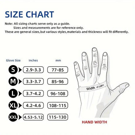 50 Pairs White Premium Disposable Nitrile Gloves - Powder-Free, Latex-Free & High-Elasticity for Multi-Purpose Use(L).
