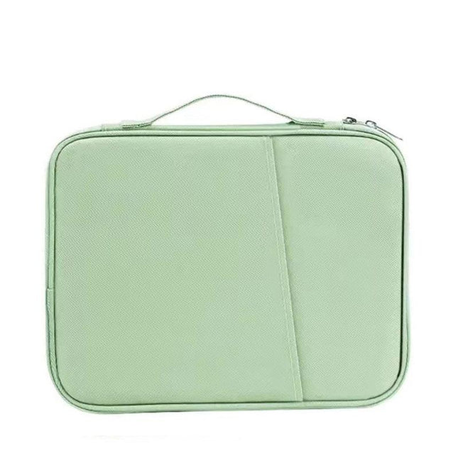 Green 360° Protective Laptop & Tablet Sleeve with Accessory Organizer - Water-Repellent Carrying Case.