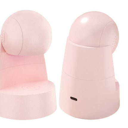 Two Mini Portable UV/LED Nail Lamp - Fast Curing, Adjustable Angle, 60s Timer, USB Rechargeable(pink).