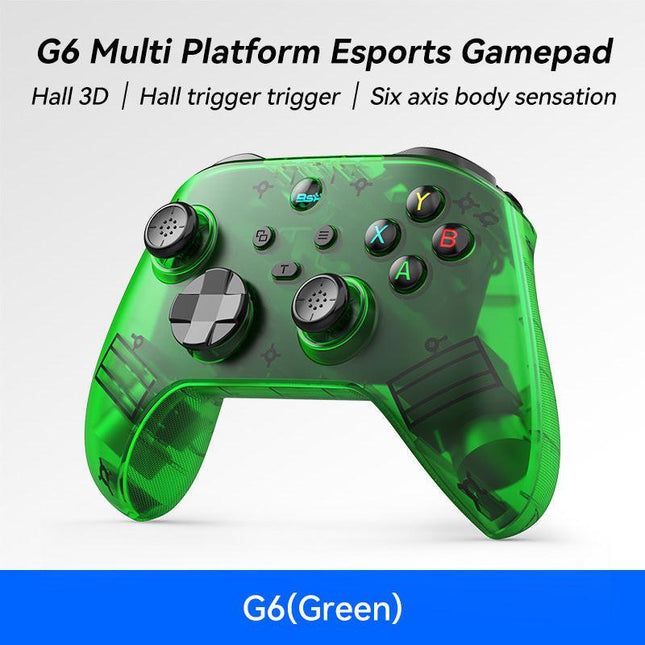 G6 Pro Wireless Gaming Controller - Hall Joysticks & Triggers, Multi-Platform, Six-Axis Gyro, Turbo & Macro(green).