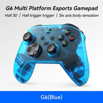 G6 Pro Wireless Gaming Controller - Hall Joysticks & Triggers, Multi-Platform, Six-Axis Gyro, Turbo & Macro(blue).