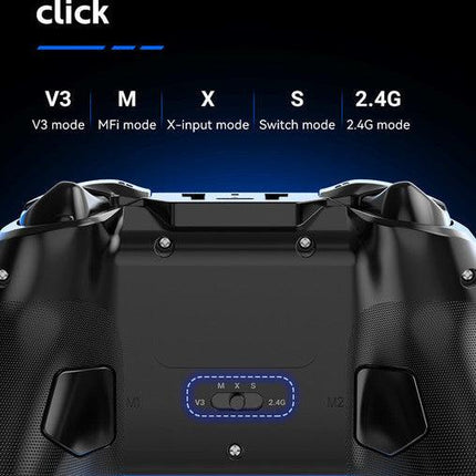 G6 Pro Wireless Gaming Controller - Hall Joysticks & Triggers, Multi-Platform, Six-Axis Gyro, Turbo & Macro(blue).