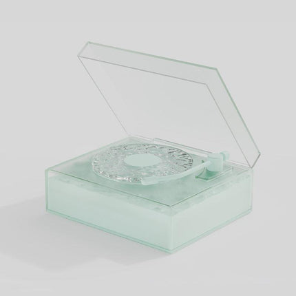 Retro Vinyl Bluetooth Speaker with Water Ripple Light Projection & 360 Surround Sound(green).