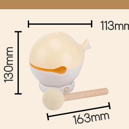 Portable rechargeable tapping control night light- 3-Level Dimmable Bedside Lamp(apricot).