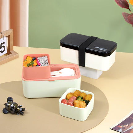 Eco - Friendly Lunch Box - Portable with Compartments(black).