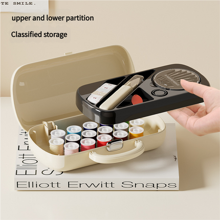 Complete Sewing Kit - Portable with Organized Compartments(green).