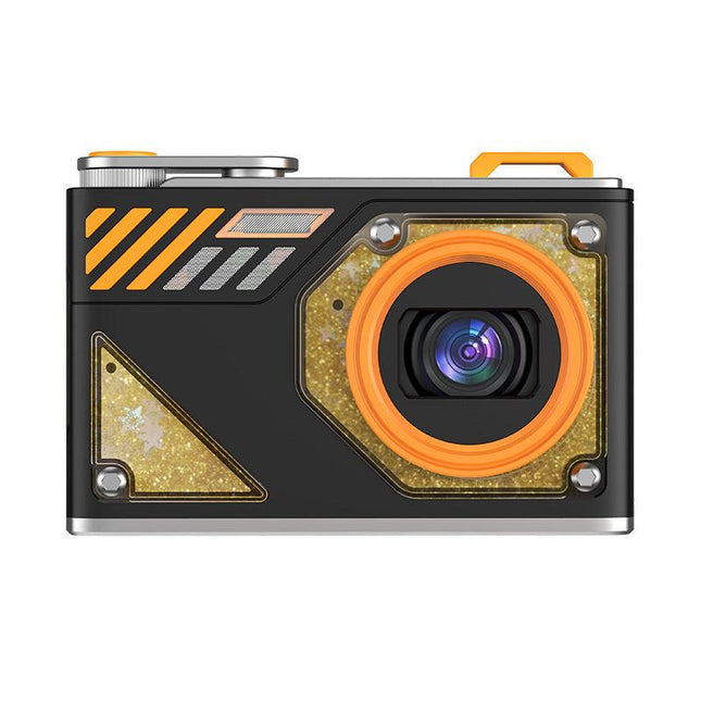 Glitter Sand Design 64MP HD Digital Camera with LED Fill Light & Auto Focus(black).
