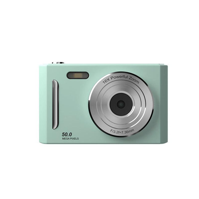 50MP HD Digital Camera with 8X Zoom & Dual Lens System(green).