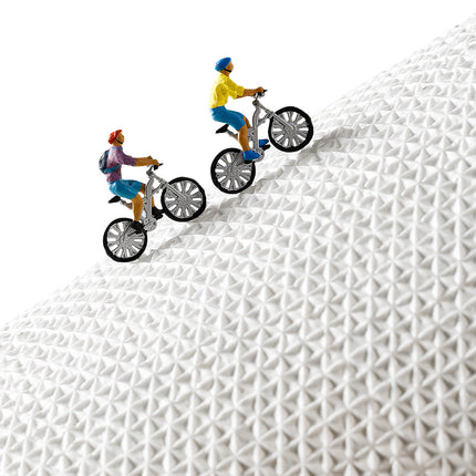 Premium Bath Mat with 8X Water Absorption & Non-Slip Base(Footprints by the seaside).