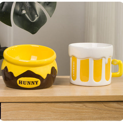 Premium Elevated Pet Bowl with Ergonomic 15° Tilt & Large Capacity(ice-cream cone).