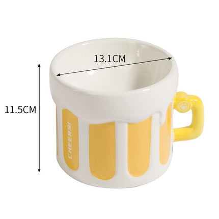 Premium Elevated Pet Bowl with Ergonomic 15°  Tilt & Large Capacity(Beer Bowl).