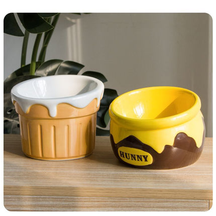 Premium Elevated Pet Bowl with Ergonomic 15° Tilt & Large Capacity(Milk bowl).