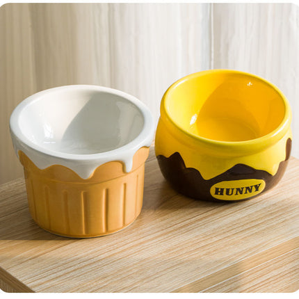 Premium Elevated Pet Bowl with Ergonomic 15° Tilt & Large Capacity(Milk bowl).