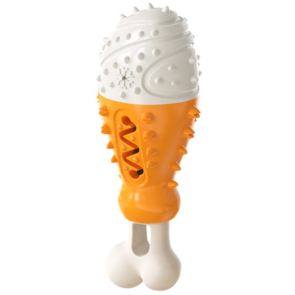 Multifunctional Dog Toy with Cooling, Dental Care & Floating Features(orange).