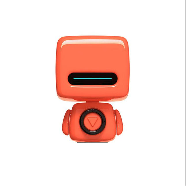 Mini Robot Style Bluetooth Speaker - Portable, 8-9 Hr Playtime, Built-in Mic & Lanyard(red).