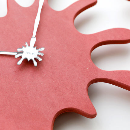 Creative Splatter Design Wall Clock - Silent Movement, Modern Decorative Timepiece(blue).