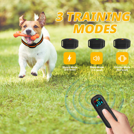 Ultra-Small & Lightweight Dog Training Collar with Remote - 3 Modes, Adjustable Levels, Fits All Sizes(black).