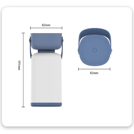 Portable LED Outdoor Camping Lantern - USB Rechargeable, 1200mAh Battery, Emergency Light(blue).