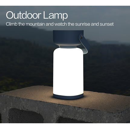 Portable LED Outdoor Camping Lantern - USB Rechargeable, 1200mAh Battery, Emergency Light(Brown).