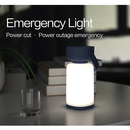 Portable LED Outdoor Camping Lantern - USB Rechargeable, 1200mAh Battery, Emergency Light(Brown).