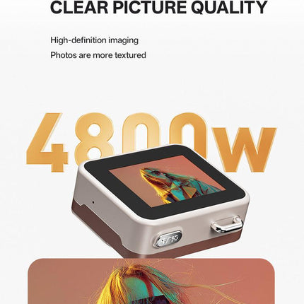 Mini Retro Keychain Camera - 48MP Photos, 1080P HD Video with Built-in Filters & Flash(green).