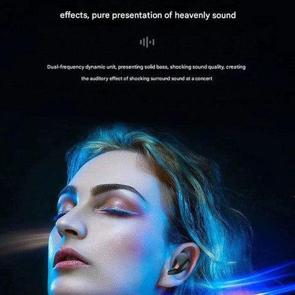 TWS Wireless Earbuds with Wireless Charging Case - Bluetooth 5.3, HiFi Audio, LED Display & Smart Touch Control(white).