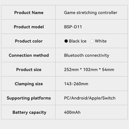 Multi-Platform Telescopic Gaming Controller - Hall Triggers, Esports 3D Joysticks & Macro Programming(white).