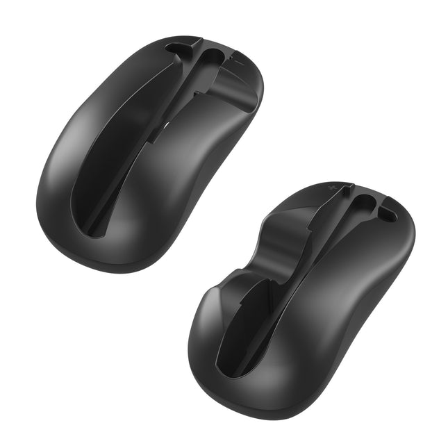 Ergonomic Mouse Grip for Nintendo Switch Joy-Con - 2-Pack Controller Holder (black).