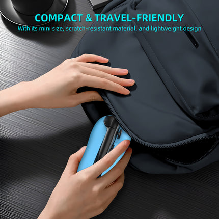 Ergonomic Mouse Grip for Nintendo Switch Joy-Con - 2-Pack Controller Holder (Orange Blue).