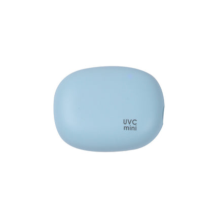 Portable UVC Toothbrush Sterilizer Case - 5-Minute Automatic Sanitizer, USB-C Rechargeable(blue).