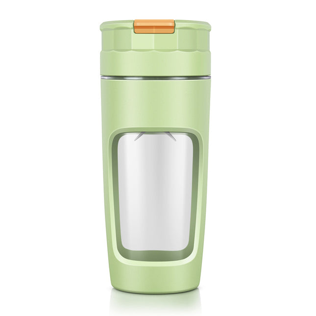 Large 600ML Portable Blender - USB-C Rechargeable Smoothie Maker with 4 Stainless Steel Blades(green).