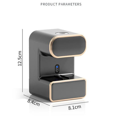 Automatic Toothpaste Dispenser with UVC Toothbrush Sterilizer & Holder - Wall Mounted, Rechargeable(Grey).