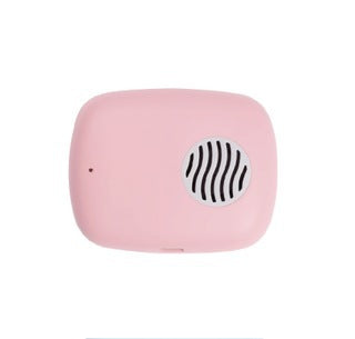 Portable UVC Toothbrush Sterilizer Case with Drying Fan - USB-C Rechargeable, 5-Minute Fast Disinfection(pink).