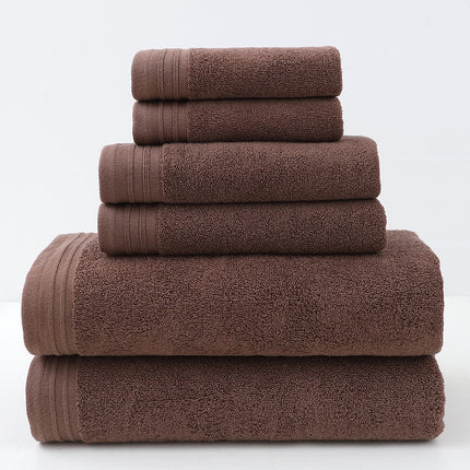Luxury Combed Cotton Towel Collection - Highly Absorbent, Soft & Durable for Bath, Hand, and Face(Dark brown).