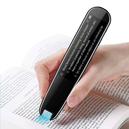 Smart AI Scan & Voice Translator Pen - 112+ Languages, Offline Mode, HD Touchscreen & Dictionary(black).
