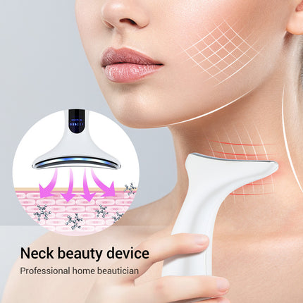 Multi-Function Neck & Face Beauty Device - 4-in-1 LED Light Therapy, EMS Lifting & Anti-Wrinkle Massager(Gradient).