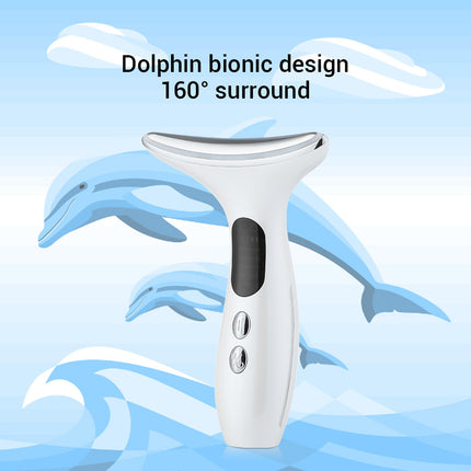 Multi-Function Neck & Face Beauty Device - 4-in-1 LED Light Therapy, EMS Lifting & Anti-Wrinkle Massager(Gradient).