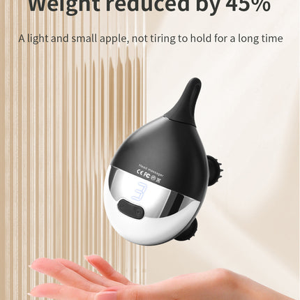 Intelligent 3D Electric Head & Scalp Massager - 7 Massage Techniques, IPX7 Waterproof, Rechargeable(Yellow).