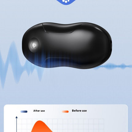 Smart Anti-Snoring Throat Massager - AI-Powered Vibration Sleep Aid, USB-C Rechargeable & Portable(black).