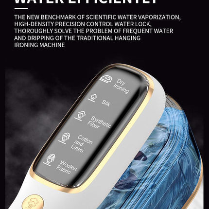 Portable Handheld Garment Steamer & Mini Iron - Smart Temperature Control, Rapid Heating & Powerful Steam for All Fabrics(White).