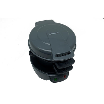 Quick & Easy Multi-Layer Sandwich & Burger Maker with Egg Cooker Plate(Silver gray).