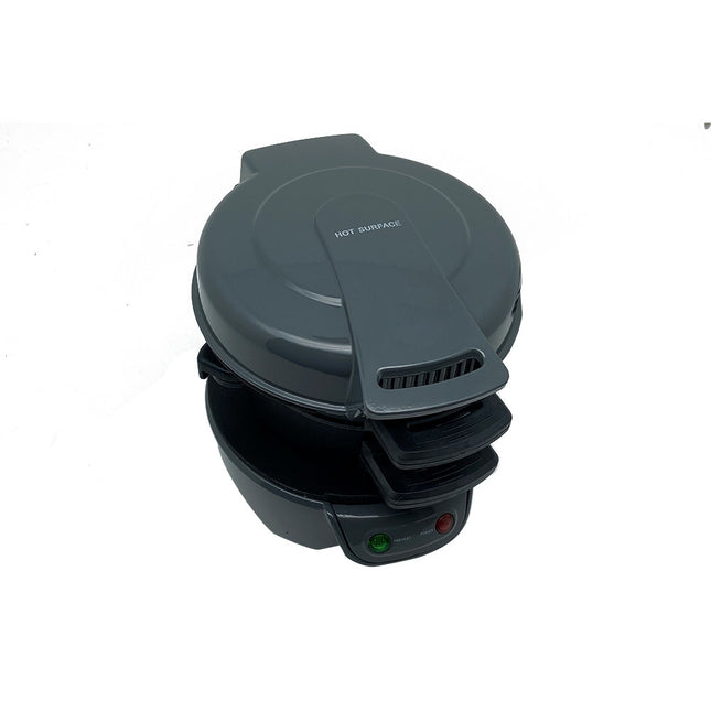 Quick & Easy Multi-Layer Sandwich & Burger Maker with Egg Cooker Plate(Silver gray).