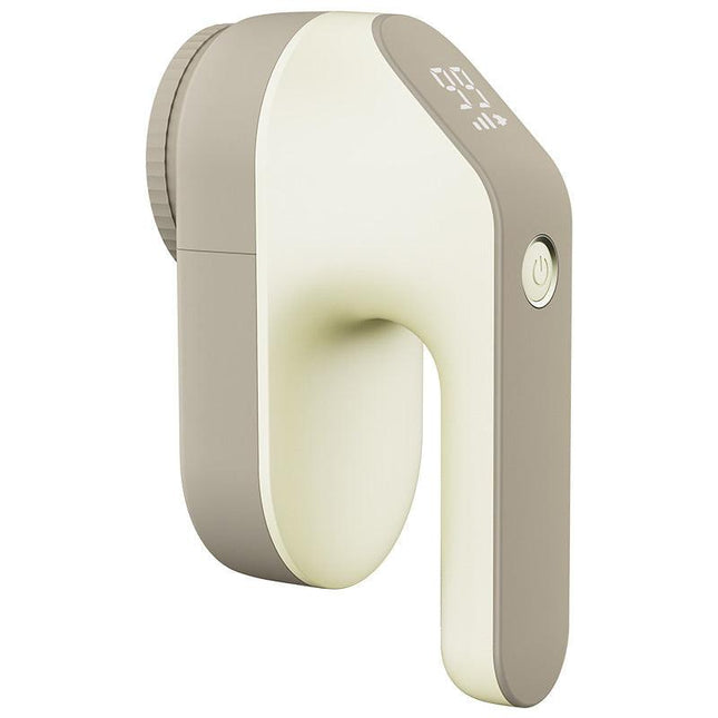 Rechargeable Electric Fabric Shaver - Powerful Lint Remover with Dual-Ring Blades & Ergonomic Design(champagne).