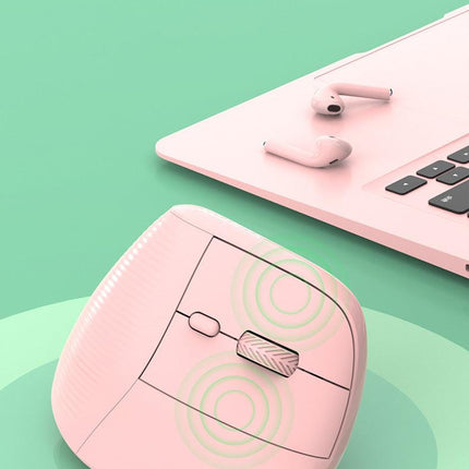 Two Ergonomic Vertical Wireless Mouse - Dual Mode (2.4G & Bluetooth), 5 Adjustable DPI, Silent Clicks, Rechargeable(white).