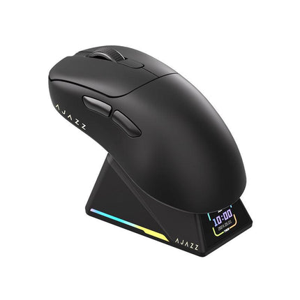 Tri-Mode Wireless Gaming Mouse with 8000Hz Polling Rate, PAW3950 Sensor & Magnetic Charging Dock(Orange).