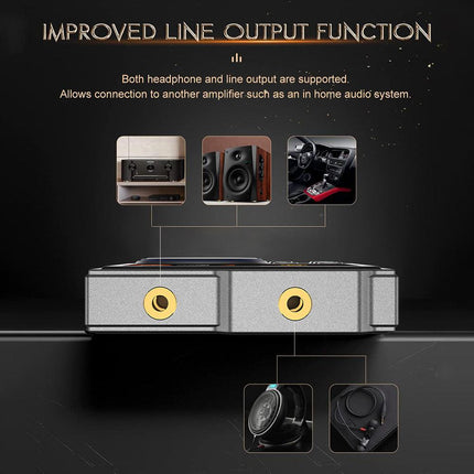 Portable Hi-Res Digital Audio Player - DSD, Dual DAC, Bluetooth 5.0, Expandable Storage(Grey 16GB + 32GB).