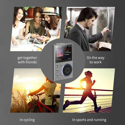 Portable Hi-Res Digital Audio Player - DSD, Dual DAC, Bluetooth 5.0, Expandable Storage(BLACK 16GB + 16GB).