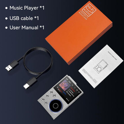 Portable Hi-Res Digital Audio Player - DSD, Dual DAC, Bluetooth 5.0, Expandable Storage(BLACK 16GB +32GB).