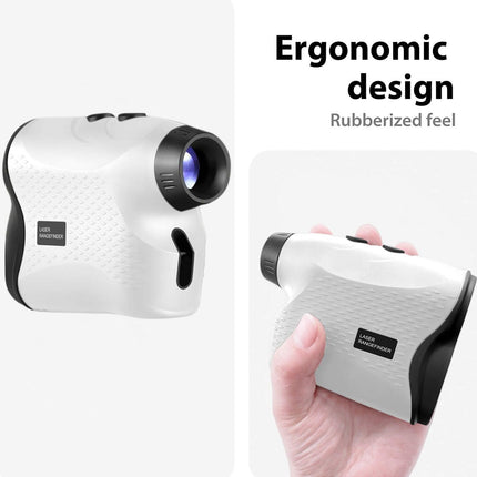 Long Range Laser Rangefinder - 5-500 Yards, Pinpoint Accuracy, Ergonomic Design(White).